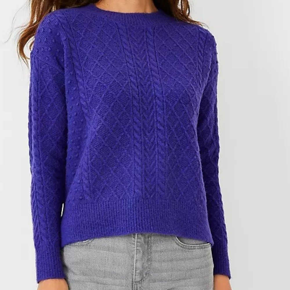 Ann Taylor Mixed Cable Sweater